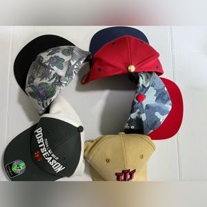 Five Sports Team Brim Cap Some SnapBack New ERA Mitchell & Ness Great Condition